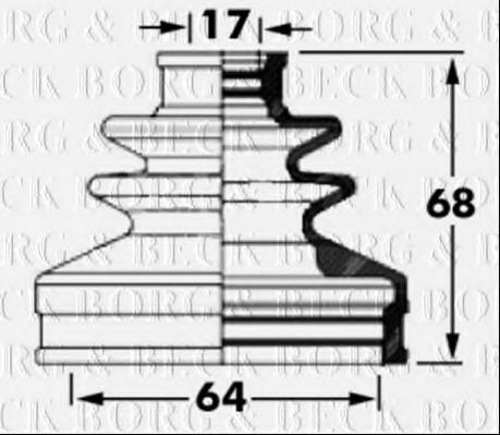 Пыльник ШРУСА BORG & BECK BCB6035