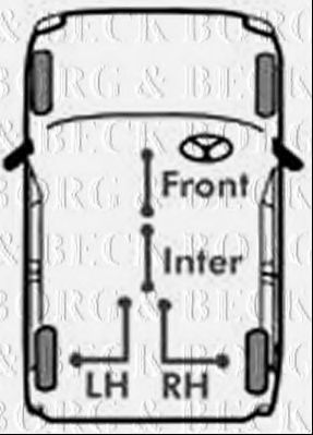 Трос ручника BORG & BECK BKB1894