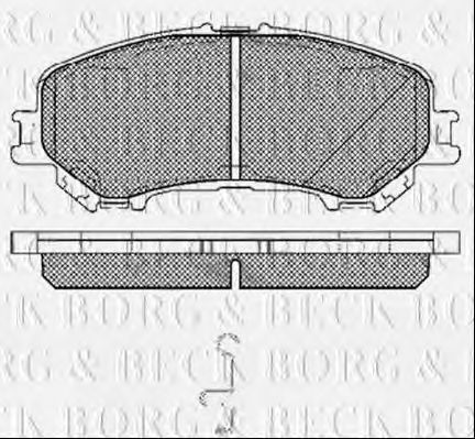 Гальмівні колодки BORG & BECK BBP2487