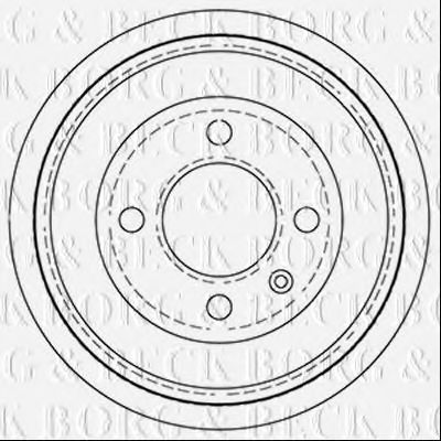 Тормозной барабан BORG & BECK BBR7256