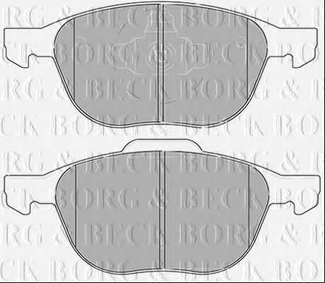 Тормозные колодки BORG & BECK BBP2456