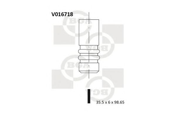 Впускной клапан BGA V016718