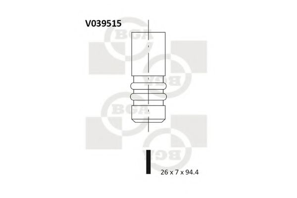 Випускний клапан BGA V039515