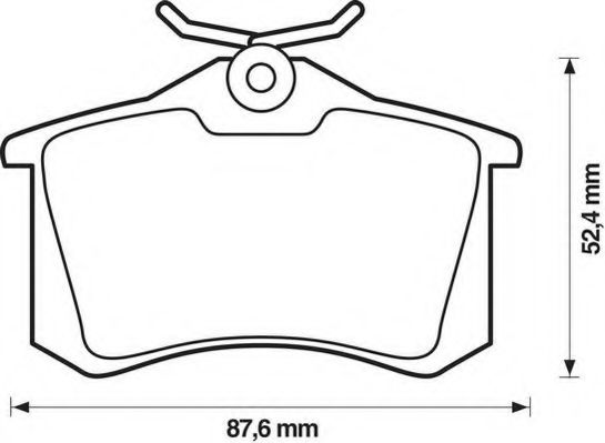 Тормозные колодки JURID 571906JC