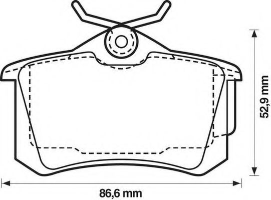 Тормозные колодки JURID 573005JC