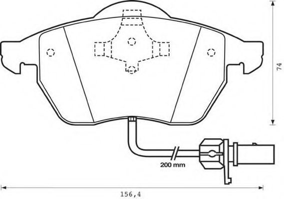 Тормозные колодки JURID 573022JC