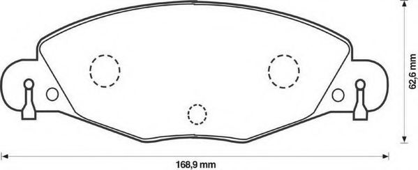 Тормозные колодки JURID 573029JC