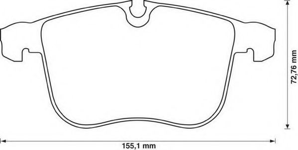 Тормозные колодки JURID 573090JC