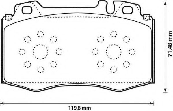 Тормозные колодки JURID 573092JC