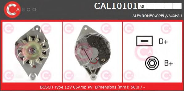 Генератор CASCO CAL10101AS BRAND NEW SERIES