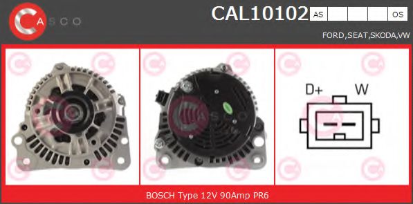Генератор CASCO CAL10102AS BRAND NEW SERIES