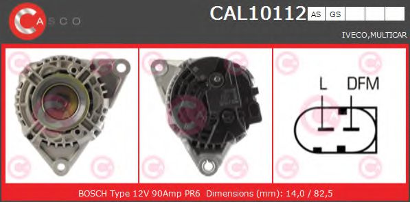 Генератор CASCO CAL10112AS BRAND NEW SERIES