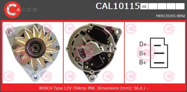 Генератор CASCO CAL10115AS BRAND NEW SERIES