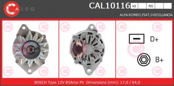 Генератор CASCO CAL10116AS BRAND NEW SERIES