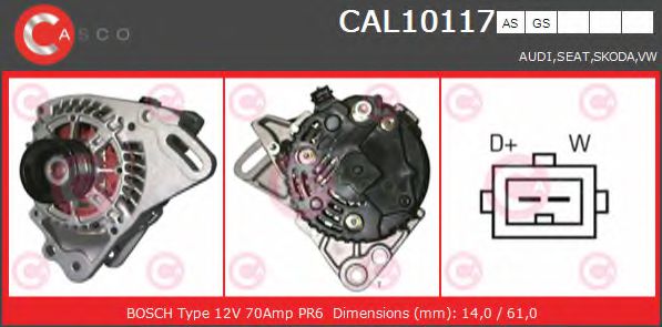 Генератор CASCO CAL10117AS BRAND NEW SERIES