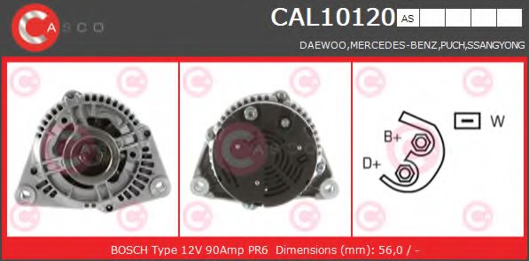 Генератор CASCO CAL10120AS BRAND NEW SERIES