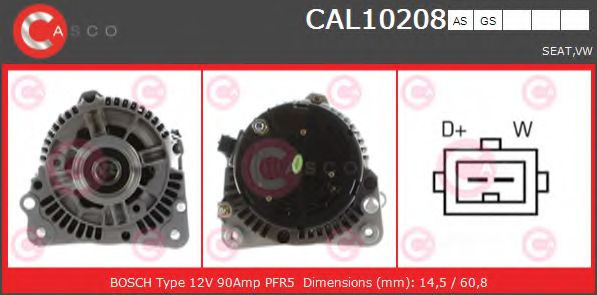 Генератор CASCO CAL10208AS BRAND NEW SERIES
