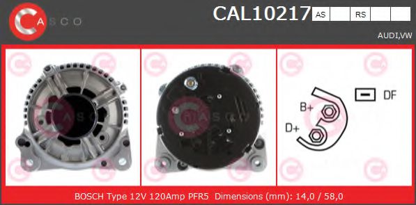 Генератор CASCO CAL10217AS BRAND NEW SERIES
