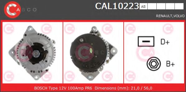 Генератор CASCO CAL10223AS BRAND NEW SERIES