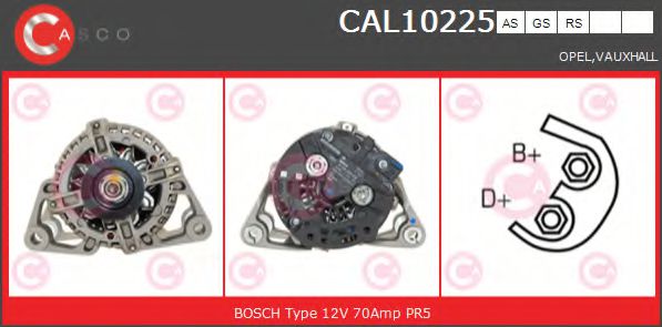 Генератор CASCO CAL10225AS BRAND NEW SERIES