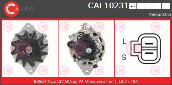 Генератор CASCO CAL10231AS BRAND NEW SERIES