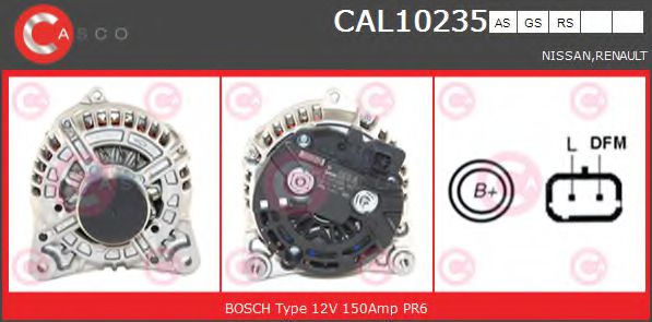 Генератор CASCO CAL10235AS BRAND NEW SERIES
