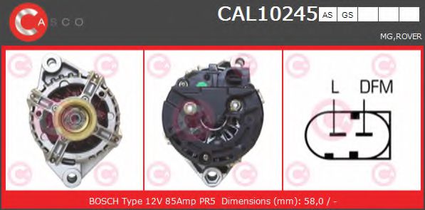 Генератор CASCO CAL10245AS BRAND NEW SERIES