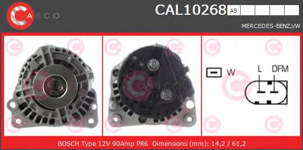 Генератор CASCO CAL10268AS BRAND NEW SERIES