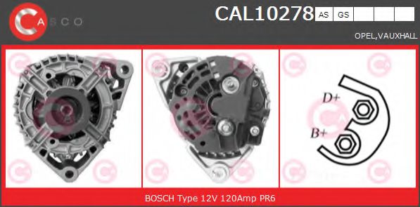 Генератор CASCO CAL10278AS BRAND NEW SERIES