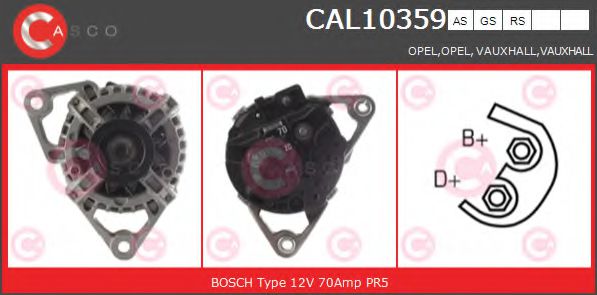 Генератор CASCO CAL10359AS BRAND NEW SERIES