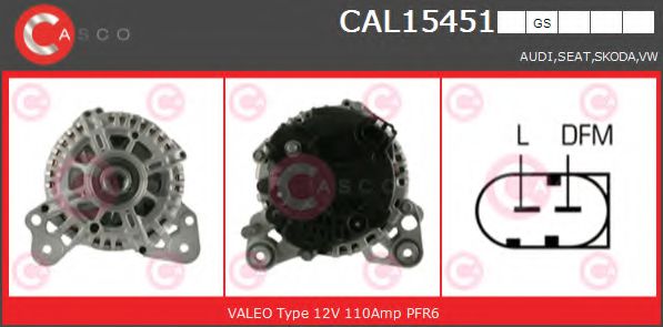 Генератор CASCO CAL15451GS GENUINE SERIES
