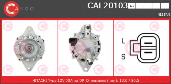 Генератор CASCO CAL20103AS BRAND NEW SERIES