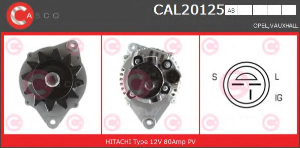 Генератор CASCO CAL20125AS BRAND NEW SERIES