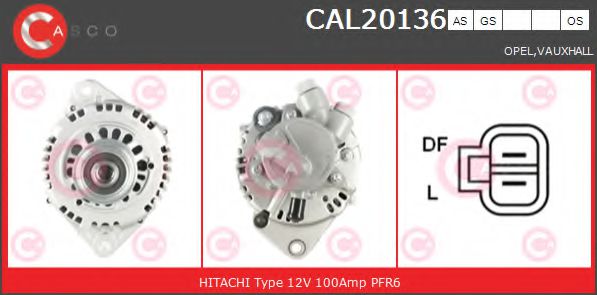Генератор CASCO CAL20136AS BRAND NEW SERIES