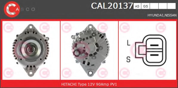 Генератор CASCO CAL20137AS BRAND NEW SERIES