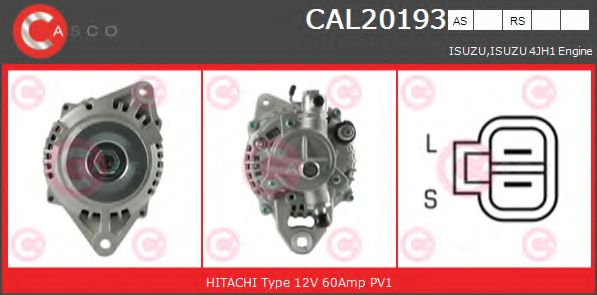 Генератор CASCO CAL20193AS BRAND NEW SERIES
