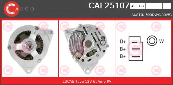 Генератор CASCO CAL25107AS BRAND NEW SERIES