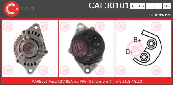 Генератор CASCO CAL30101AS BRAND NEW SERIES