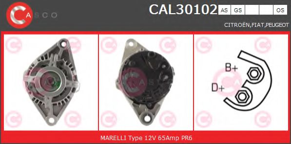 Генератор CASCO CAL30102AS BRAND NEW SERIES