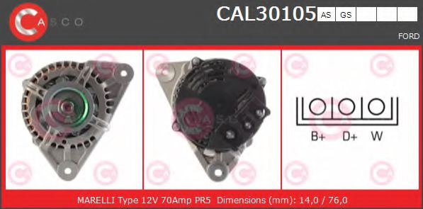 Генератор CASCO CAL30105AS BRAND NEW SERIES