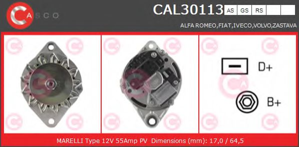 Генератор CASCO CAL30113AS BRAND NEW SERIES