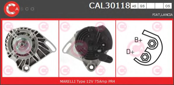 Генератор CASCO CAL30118AS BRAND NEW SERIES