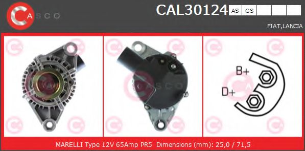 Генератор CASCO CAL30124AS BRAND NEW SERIES