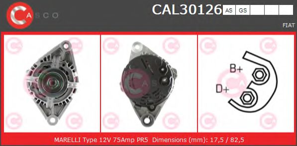 Генератор CASCO CAL30126AS BRAND NEW SERIES