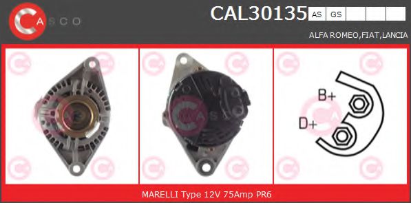 Генератор CASCO CAL30135AS BRAND NEW SERIES