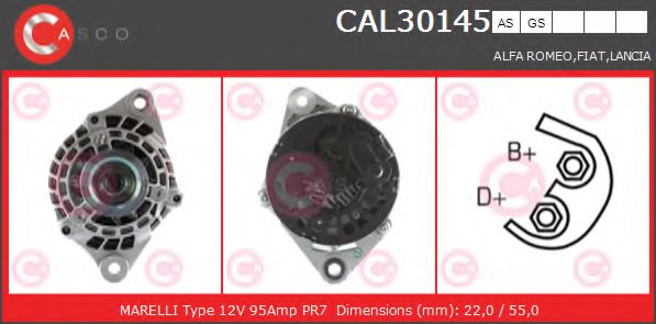 Генератор CASCO CAL30145AS BRAND NEW SERIES