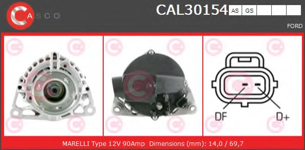 Генератор CASCO CAL30154AS BRAND NEW SERIES