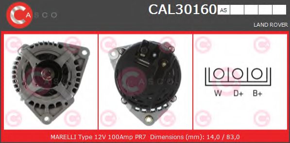 Генератор CASCO CAL30160AS BRAND NEW SERIES