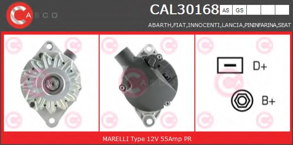 Генератор CASCO CAL30168AS BRAND NEW SERIES