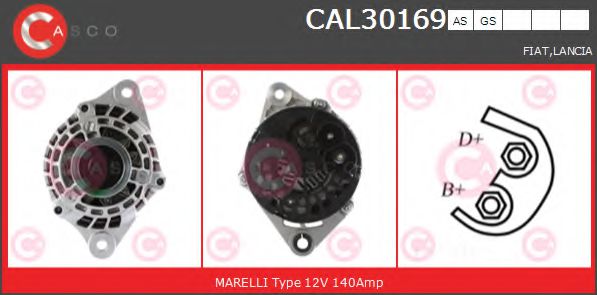 Генератор CASCO CAL30169AS BRAND NEW SERIES